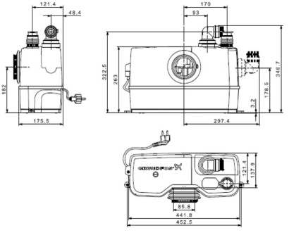 Купить Канализационная установка Grundfos Sololift 2 WC-3 фото №3