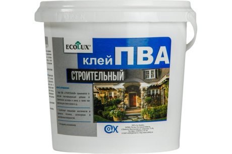 Купить Строительный клей ПВА ECOLUX 2 кг 4607133681265 фото №2