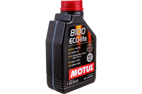 Купить Масло MOTUL моторное синти 5W30 8100 Eco-lite  1 л 108212 фото №4