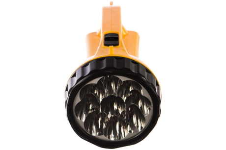 Купить Фонарь ручной Ultraflash 9LED 2 режима SLA желтый  аккум.220В  3816 SM  12859 фото №2