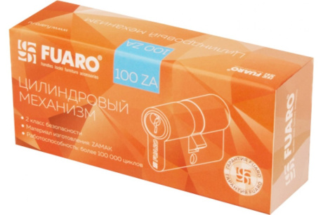 Купить Цилиндр "Fuaro" 100 ZA 80 mm  30х10х40  хром 5кл  24947 фото №3